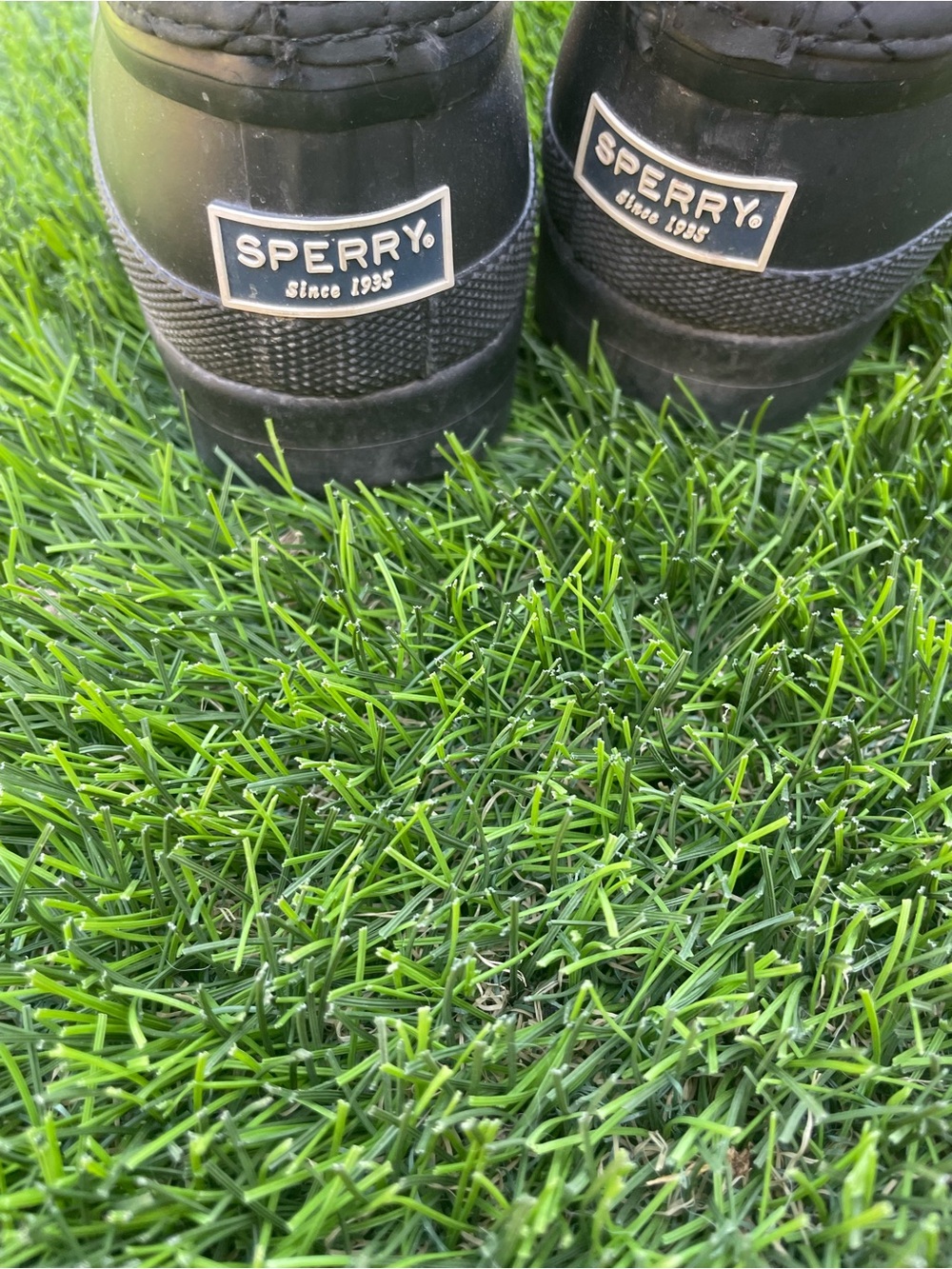 Sperry Women’s Black Rubber Rain Boots